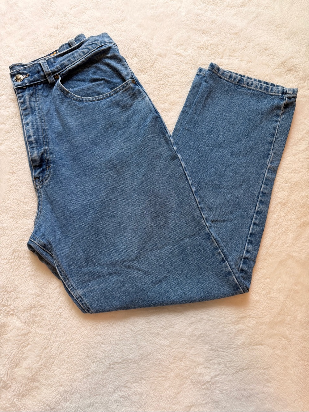 Vintage blue denim jeans